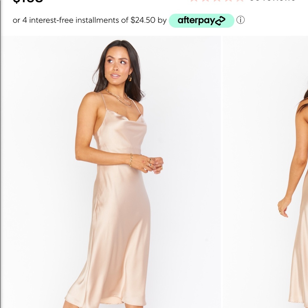 Show me your mumu champagne Verona dress